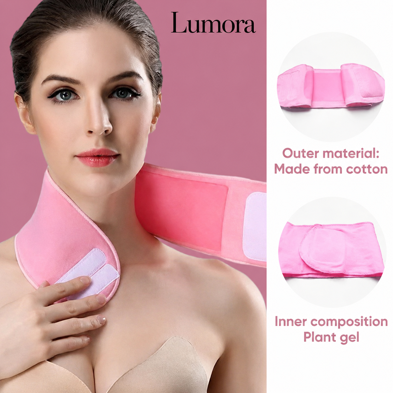 Andrea Neck Wrinkle Wrap Smooth, Hydrate, Reusable