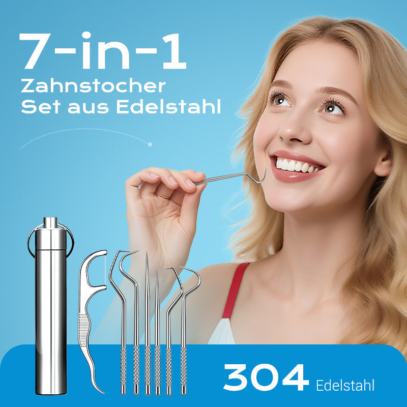 Barbara Reusable Dental Picks Fresh Smile, Travel Case, Floss
