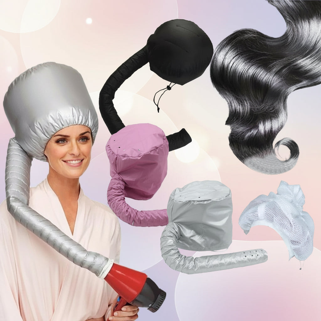 Irene Hair Bonnet Dryer Cap Faster Drying Frizz Ease Mesh Comfort