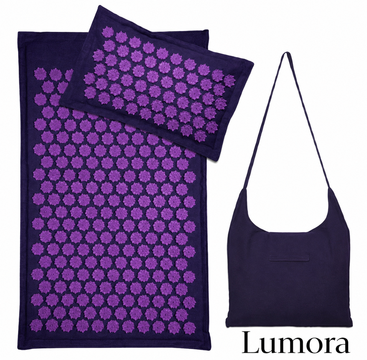 Fritzy Acupressure Mat Stress Relief Pillow Set
