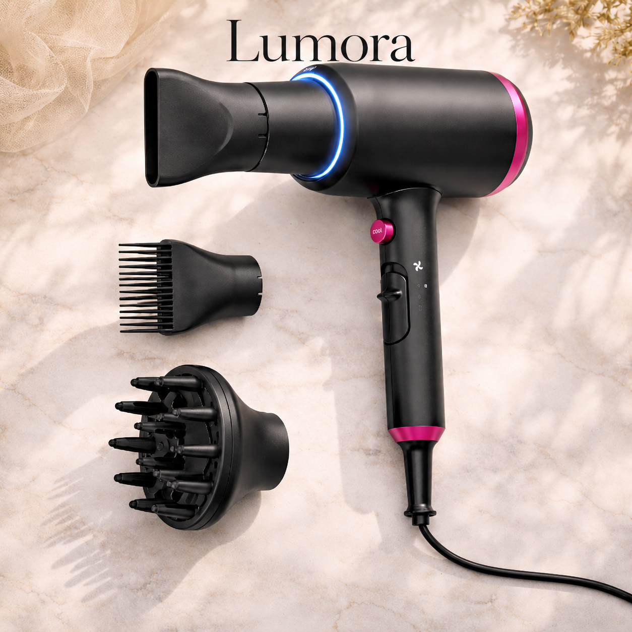 Christine Ionic Hair Dryer Faster Drying, Smoother Shine, Diffuser