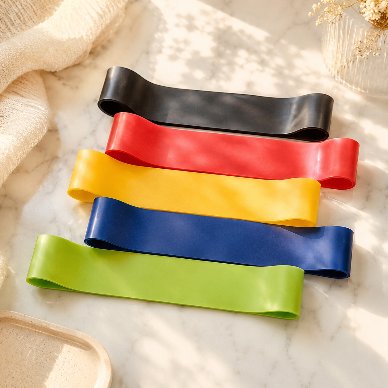 Ivahna Resistance Bands Tone, Sculpt, 5 Piece Set
