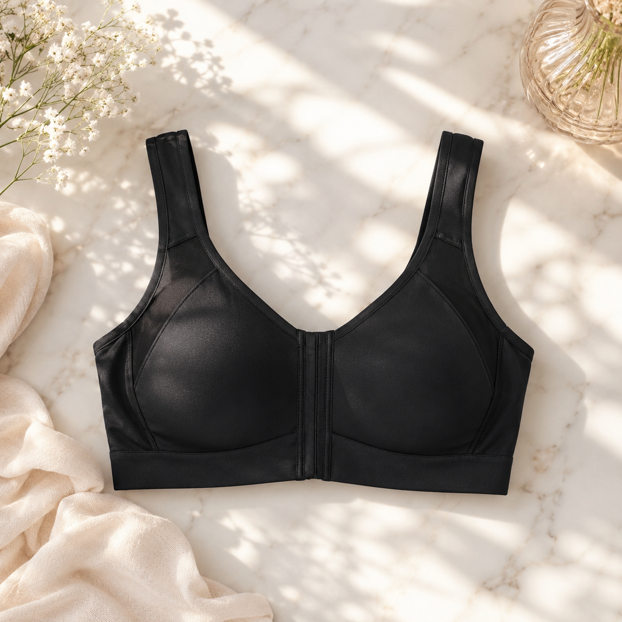 Ahvic Posture Bra Back Support, Wirefree, Front Closure