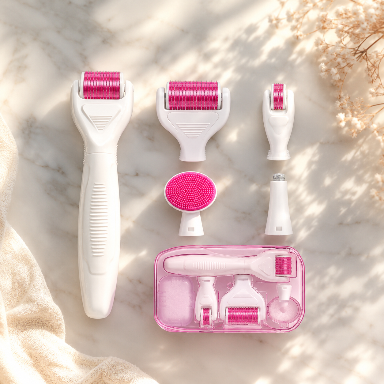 Maritony Derma Roller Kit | Smooth Glow, Easy Ritual, 6 In 1