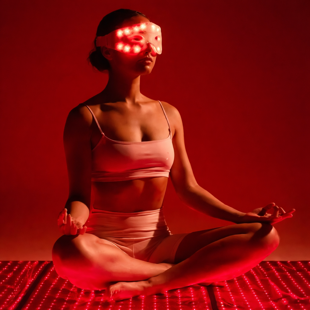 LED Red Light Eye Mask