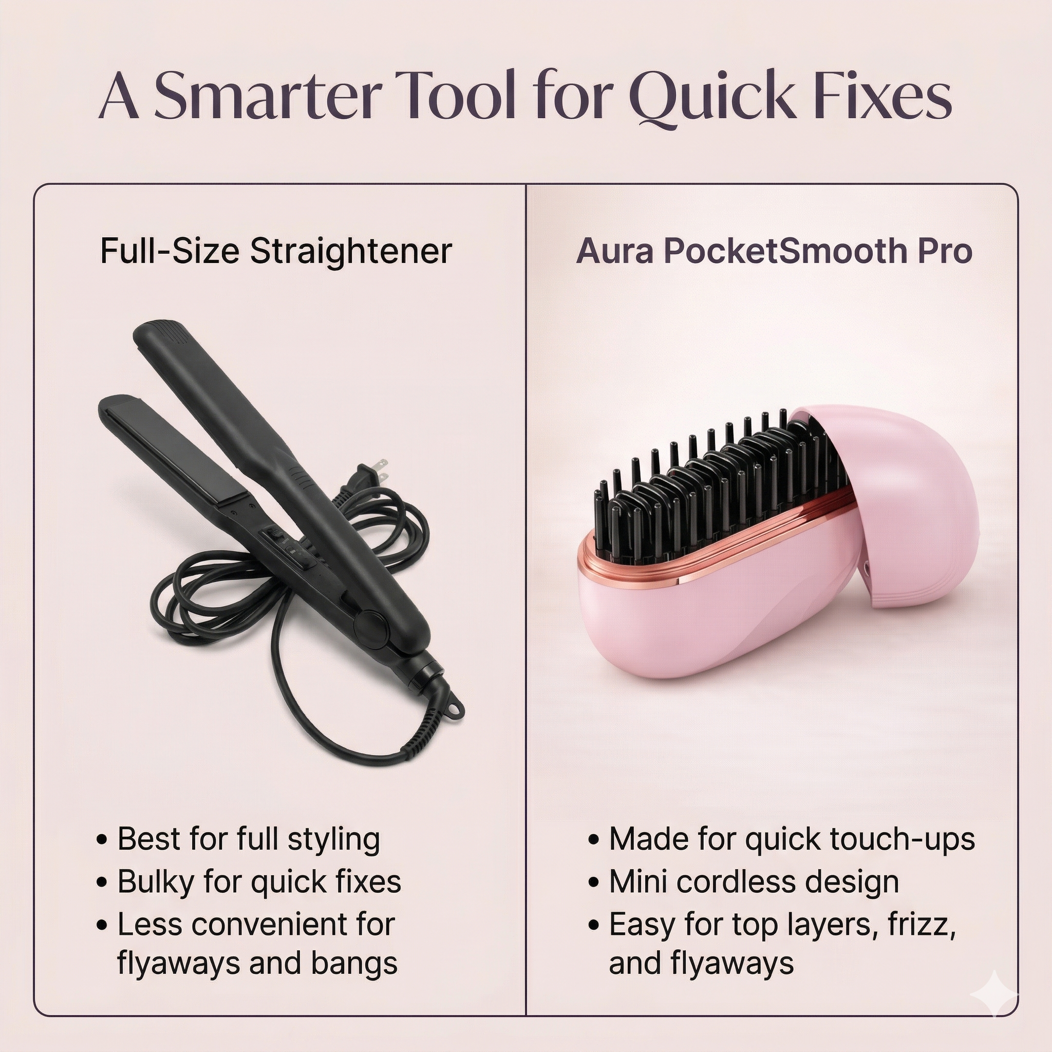 Luna Smooth Touch Cordless Hair Comb