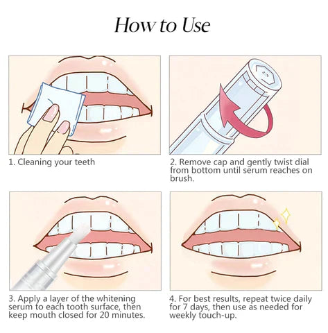 Aila Whitening Pen Brighter Smile, Fresh Breath, Gel