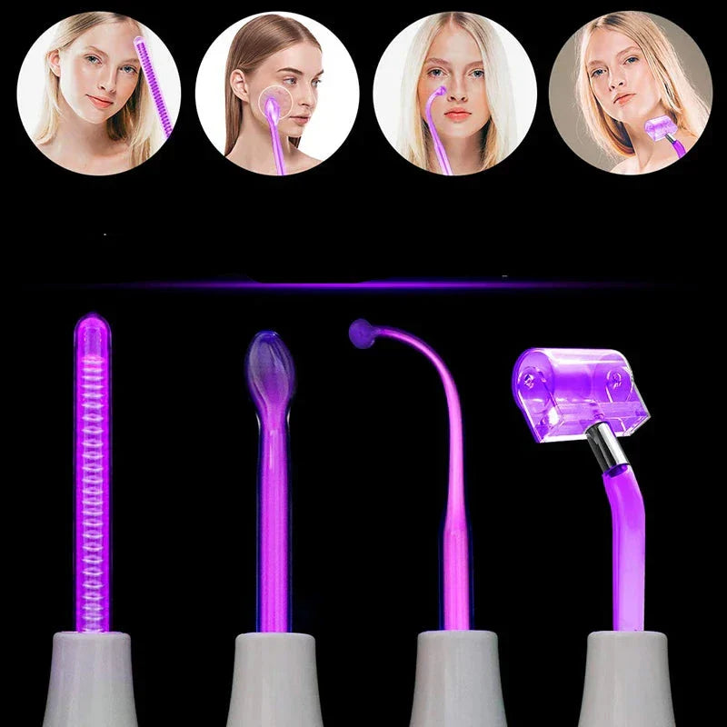 Grace High Frequency Facial Wand Firmer Skin, Scalp Care, Glass