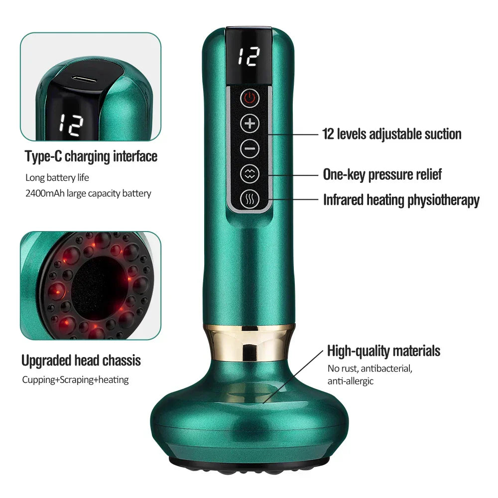 Alyanne Body Massager Smooth Skin, Warm Relief, 12 Modes