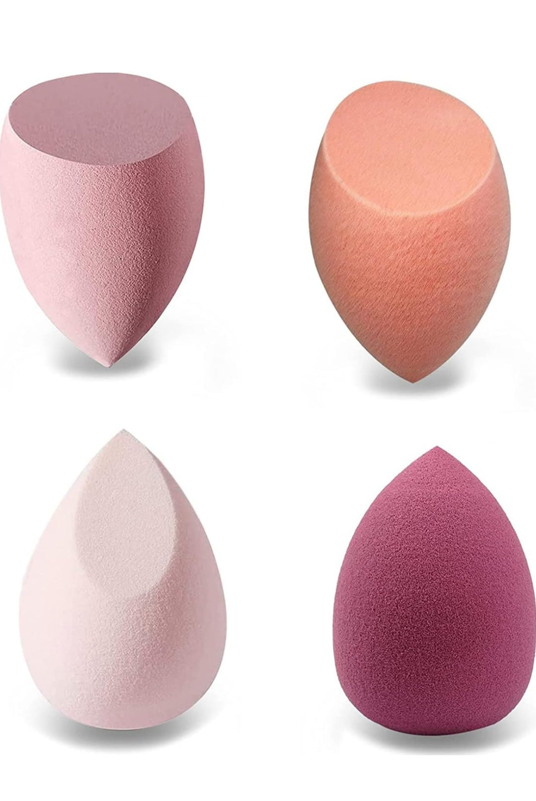 Hanasha Makeup Sponge Set Smooth Blend, Soft Finish, 4pc
