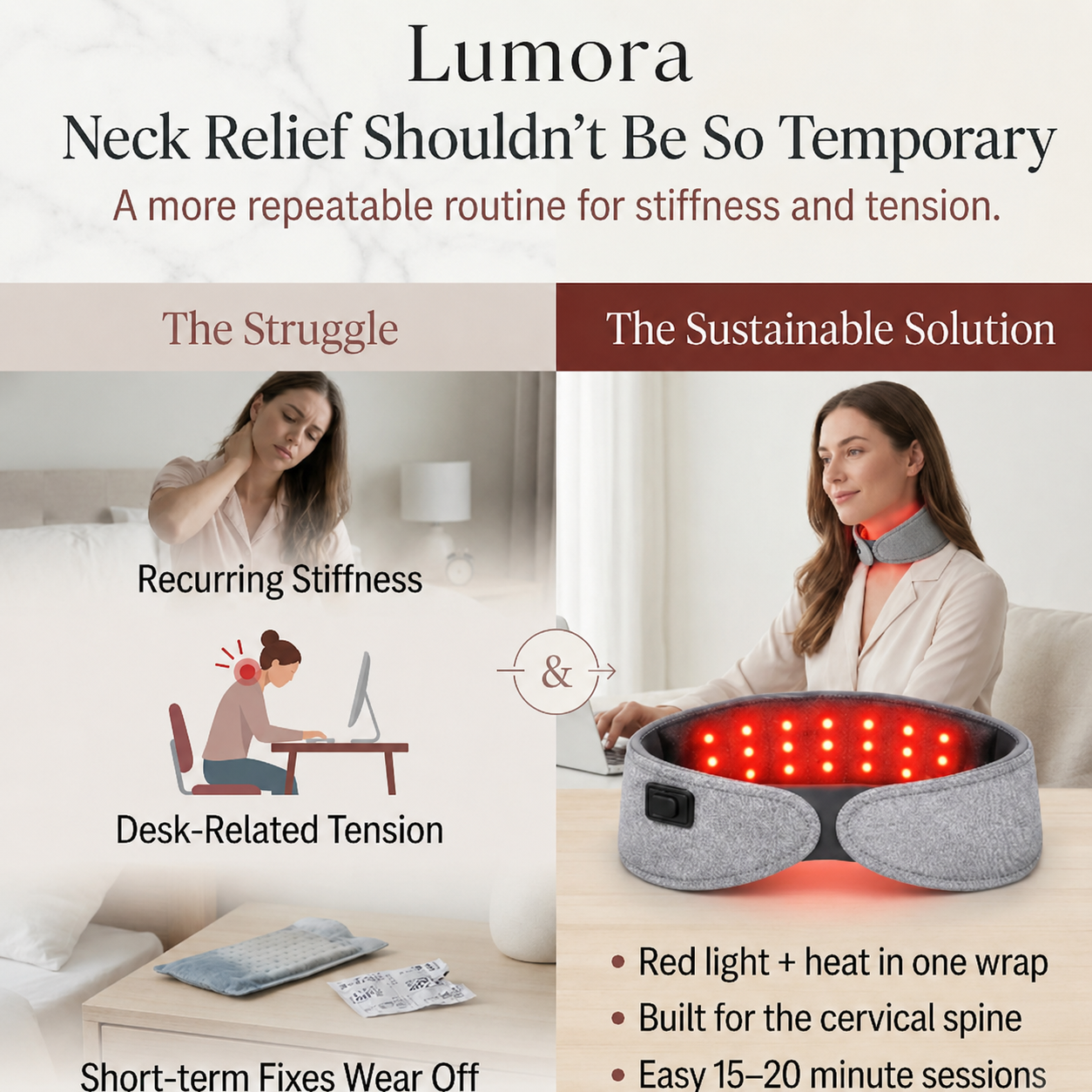 Victoria Neck Relief Wrap