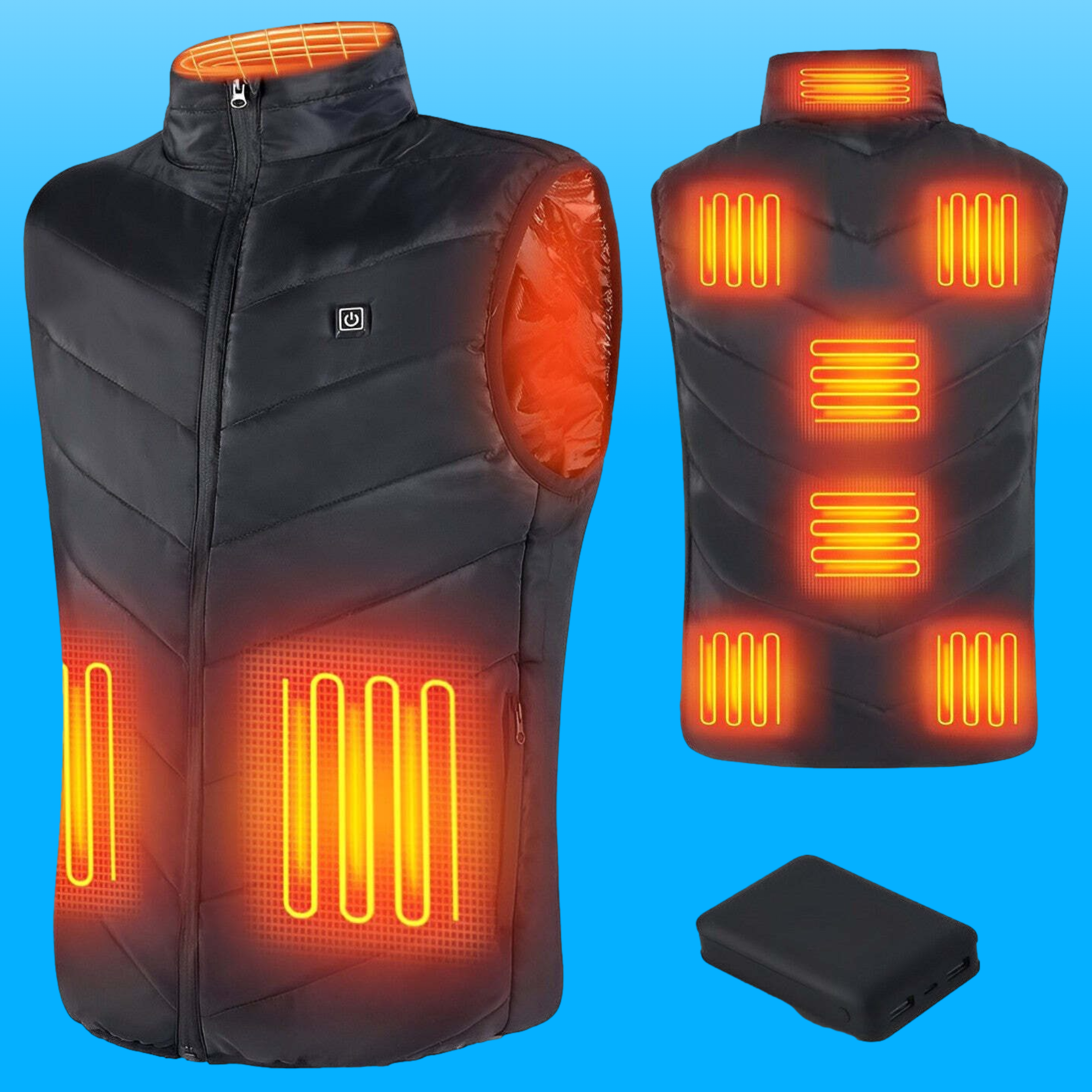 Anessa Heated Vest Warm Relief, Light Layers, USB Power