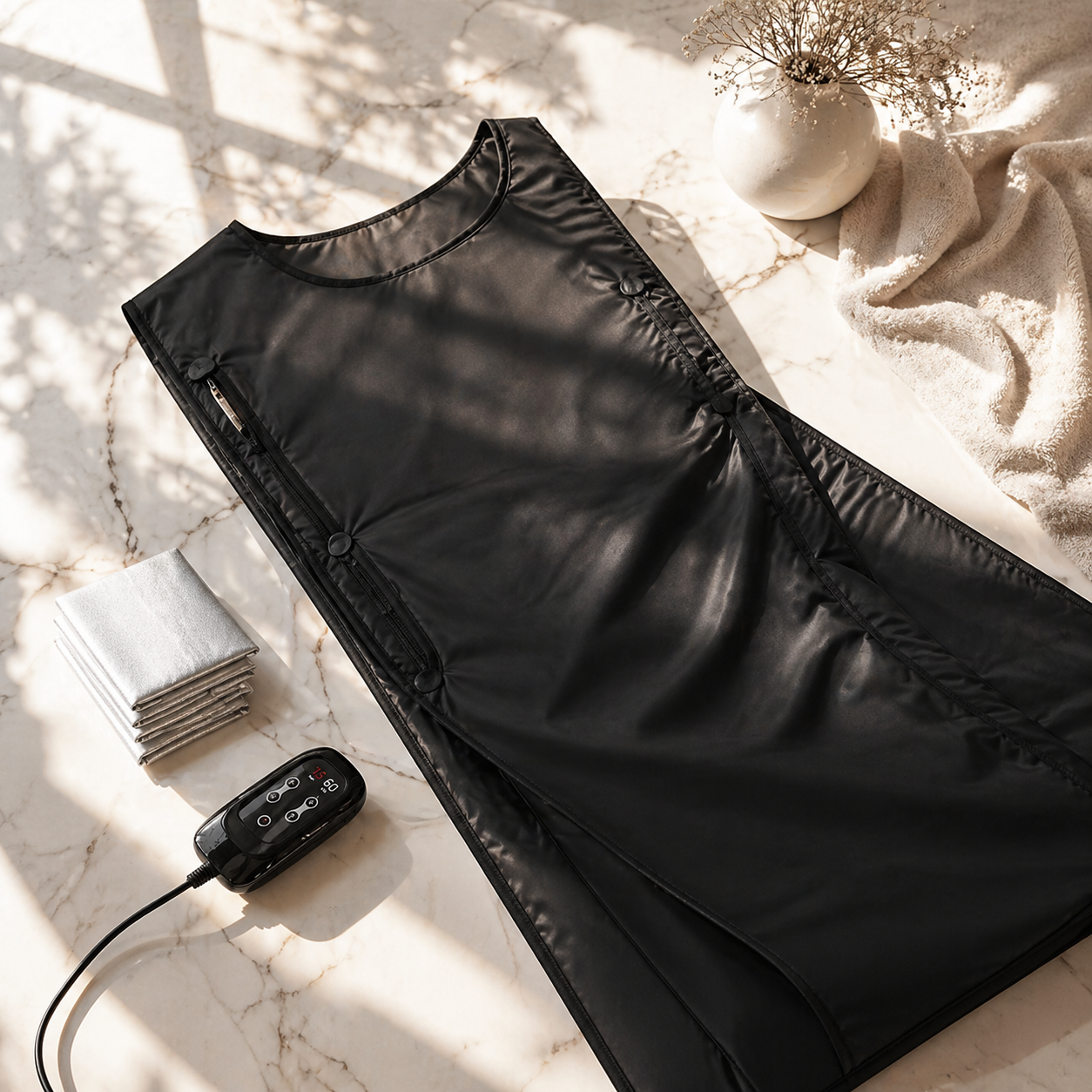 Britney Infrared Sauna Blanket Deep Heat Home Spa Black