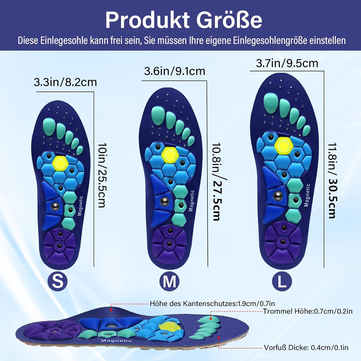 Aryana Comfort Insoles Arch Support, Cushioning, Trim Fit