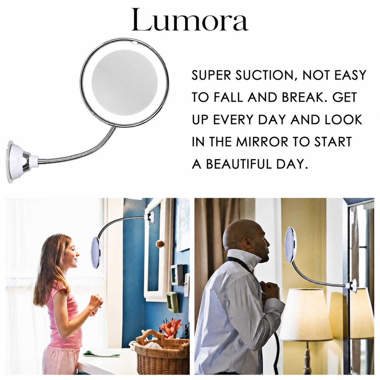 Francheska 10X Magnifying Mirror Precision, Clarity, LED Glow