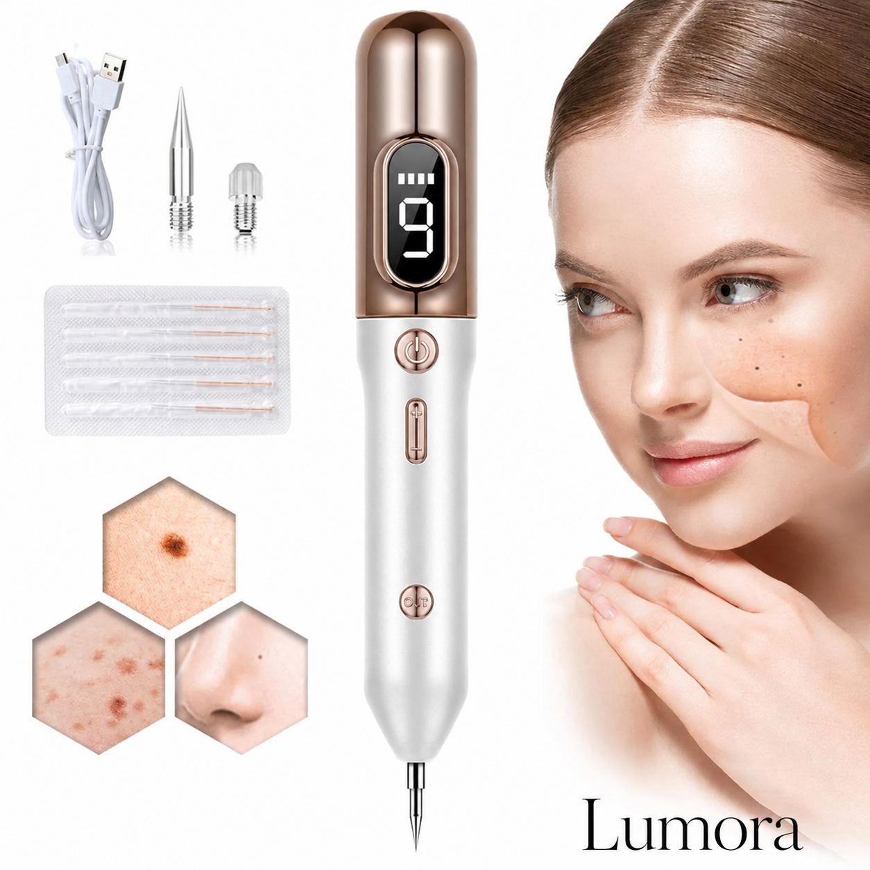 Abigail Plasma Spot Pen Precision Care, Smooth Skin, USB
