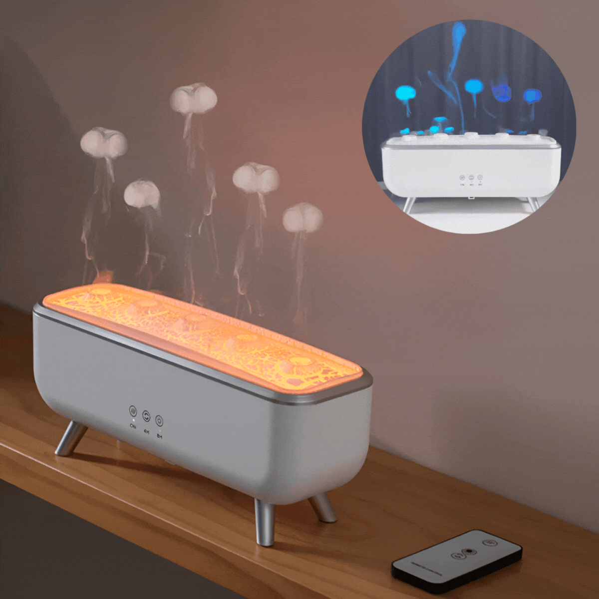 Arianna Aroma Diffuser Calm Mist, LED Glow, Remote