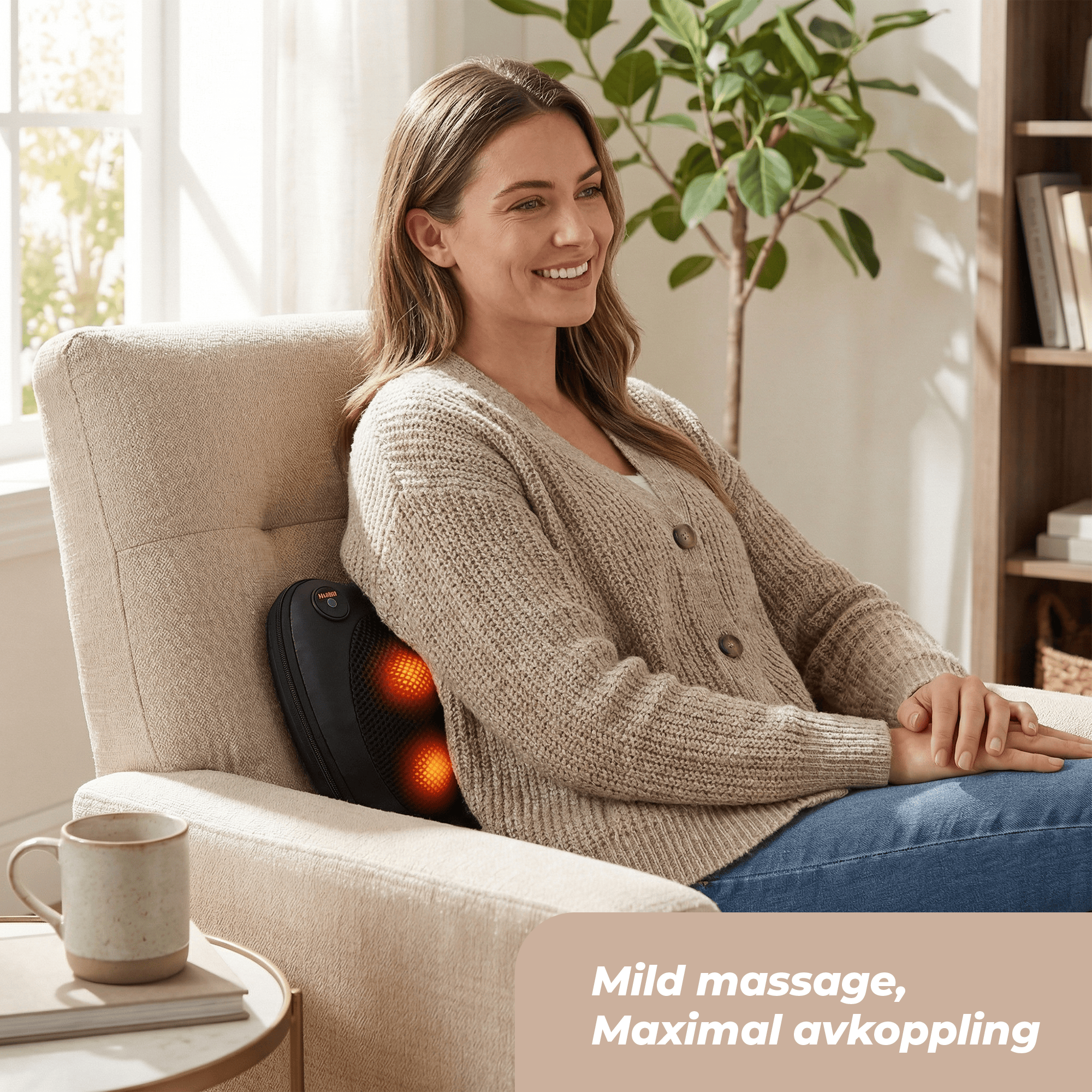 Rael Massage Pillow Tension Relief Deep Kneading Compact