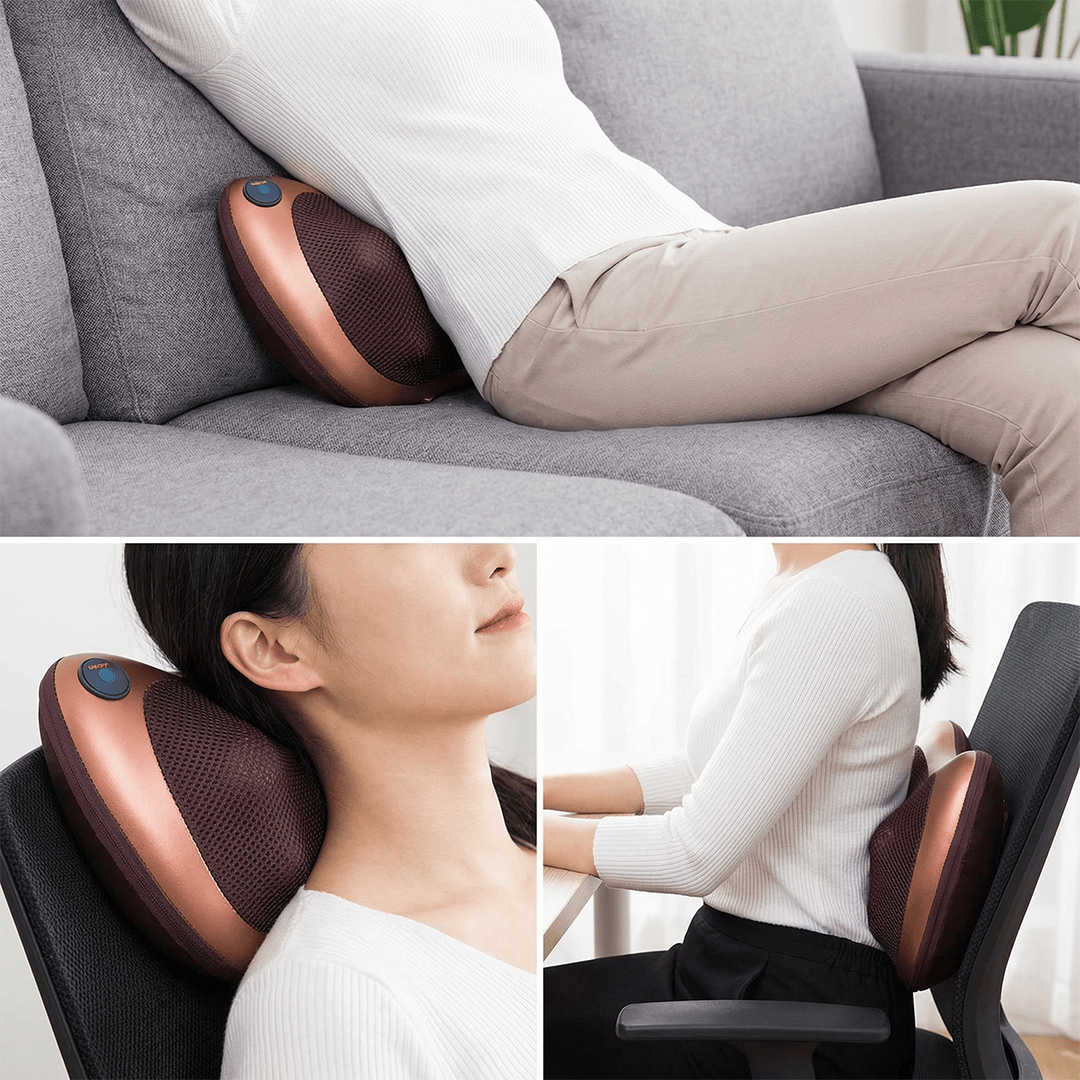 Rael Massage Pillow Tension Relief Deep Kneading Compact
