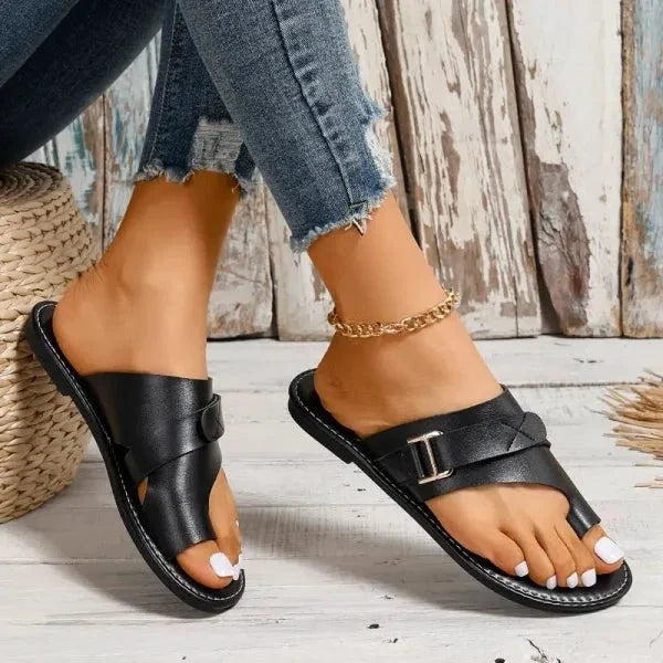 Kisha Orthopedic Sandals Bunion Relief, Arch Support, Leather