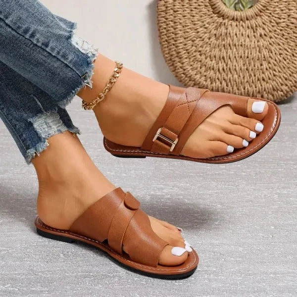 Kisha Orthopedic Sandals Bunion Relief, Arch Support, Leather