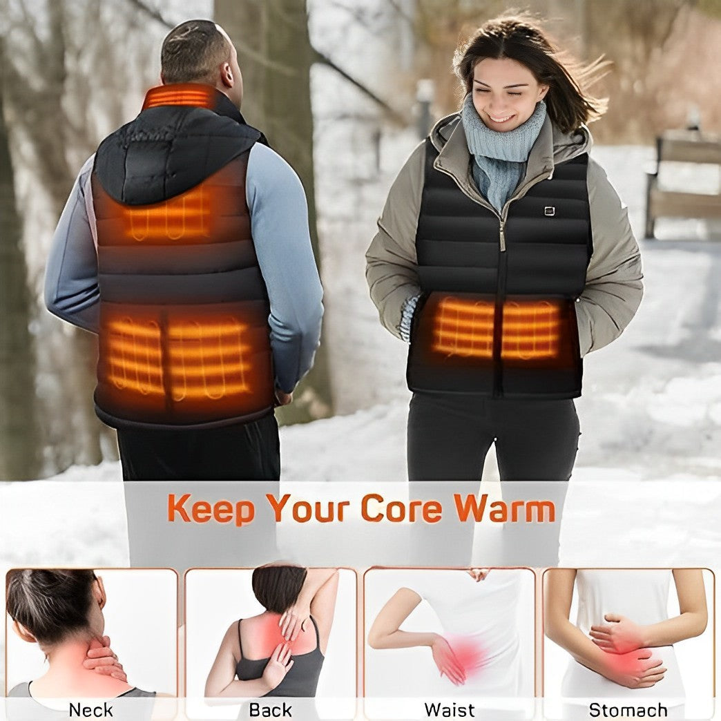 Anessa Heated Vest Warm Relief, Light Layers, USB Power