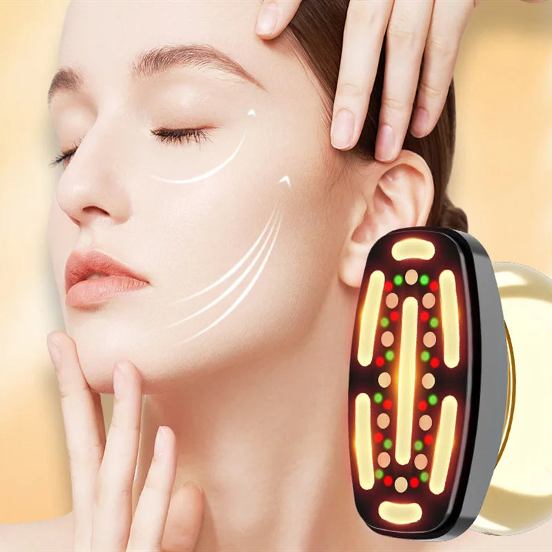 Roselle Youthluxe Face Massager For Glow Lift Warm Red Light
