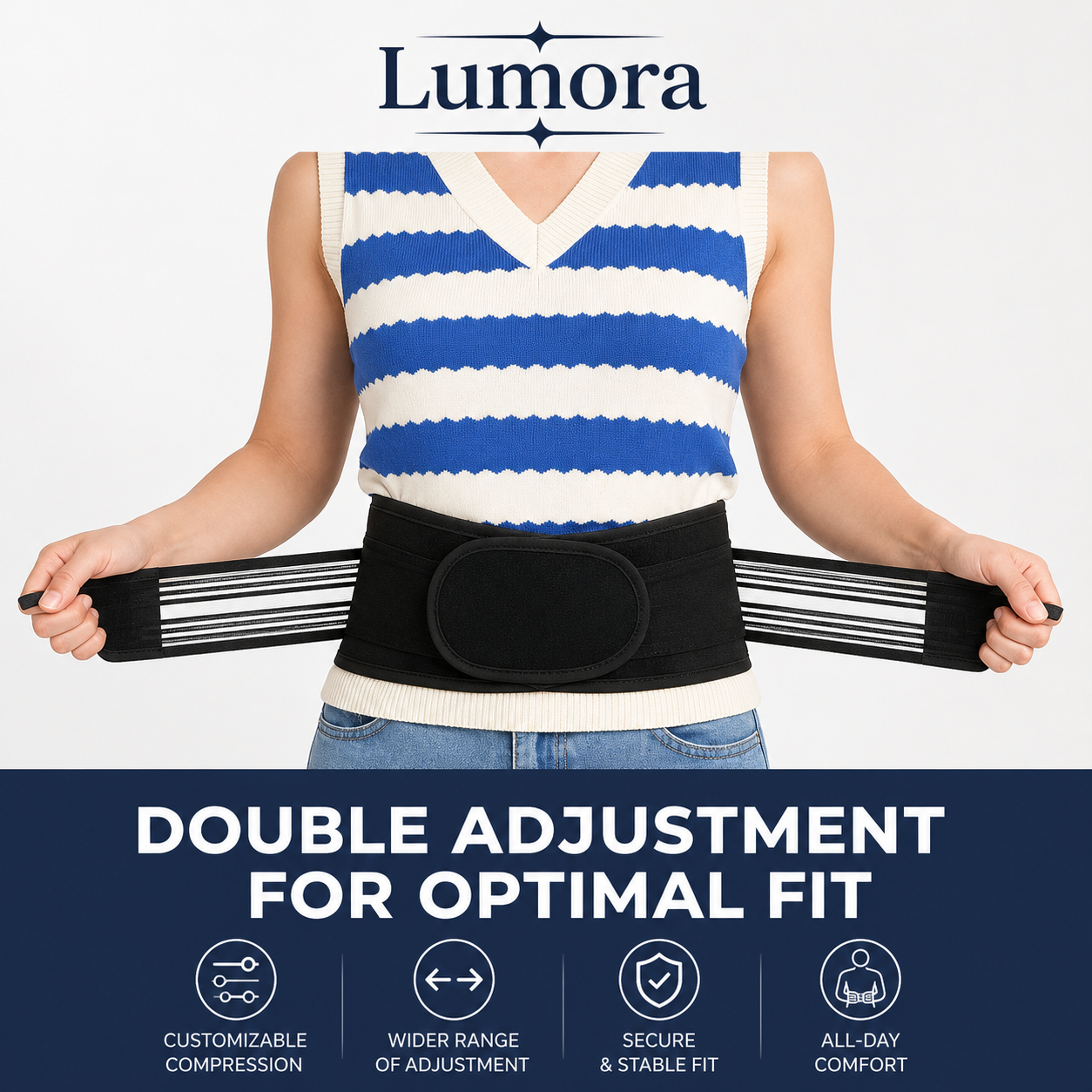Arlene Hip Support Belt Soothed Movement, Daily Stability, Adjustable Fit
