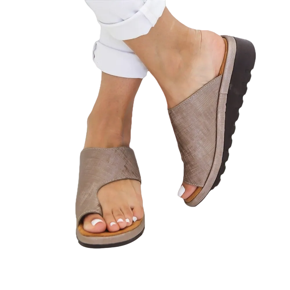 Lavinia Orthopedic Wedge Slides Arch Support, Comfort, Grip