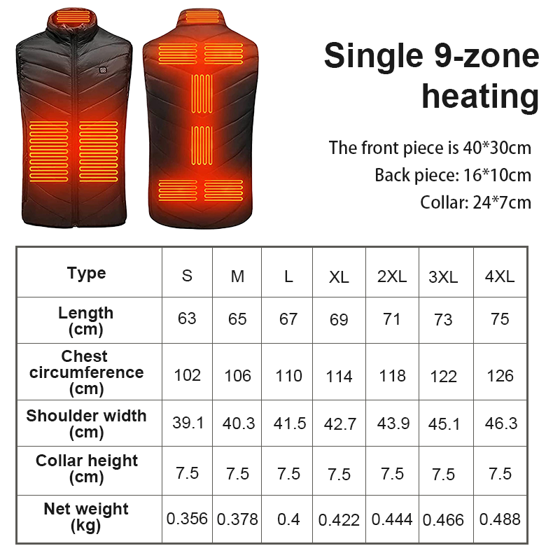 Anessa Heated Vest Warm Relief, Light Layers, USB Power