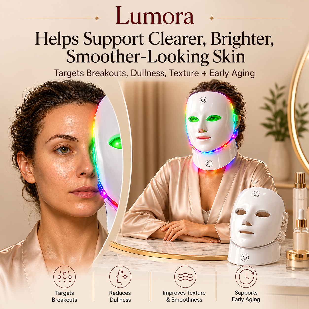 Elara LED Face & Neck Mask