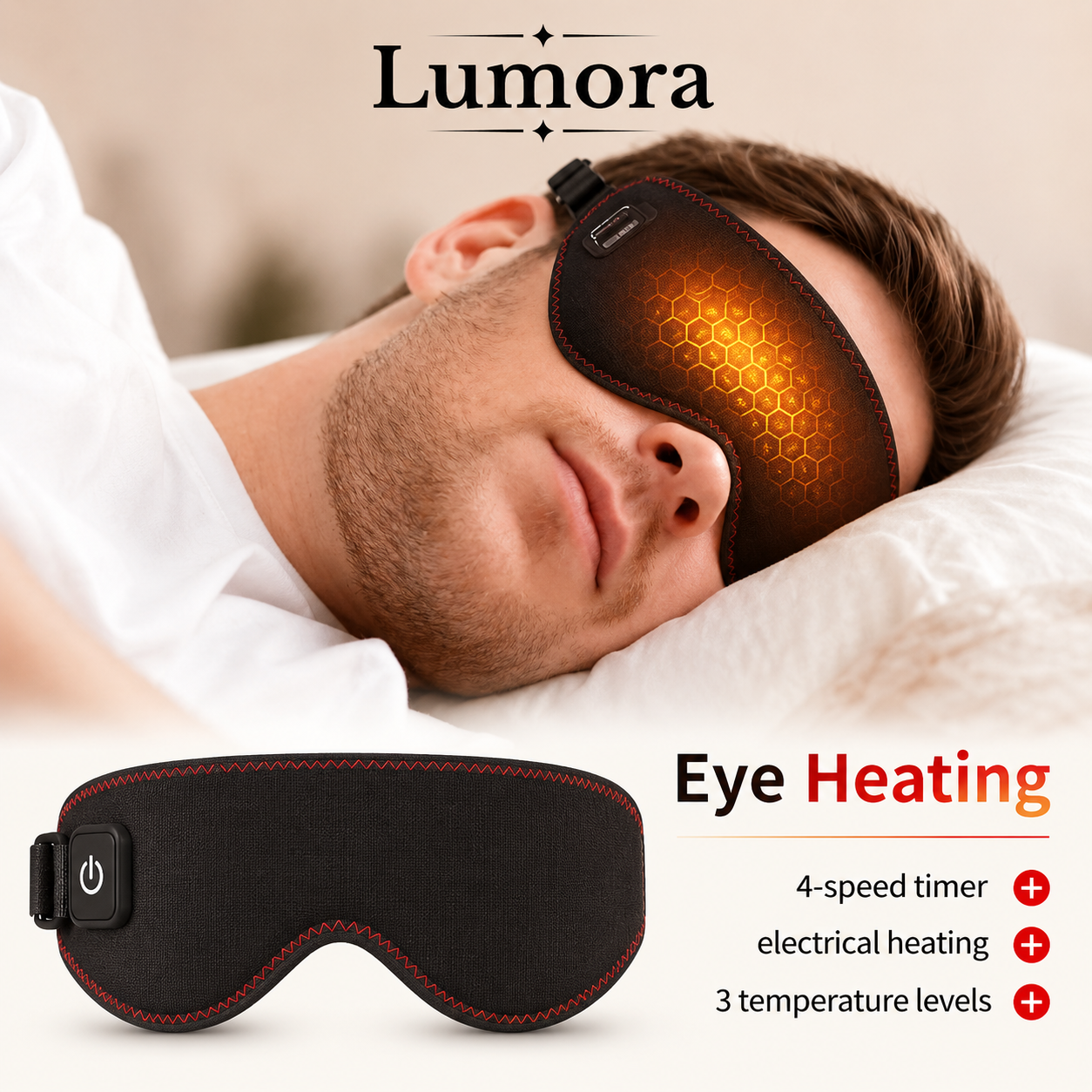 Shandy Soothe Heated Eye Mask Warmth, Calm, USB Comfort