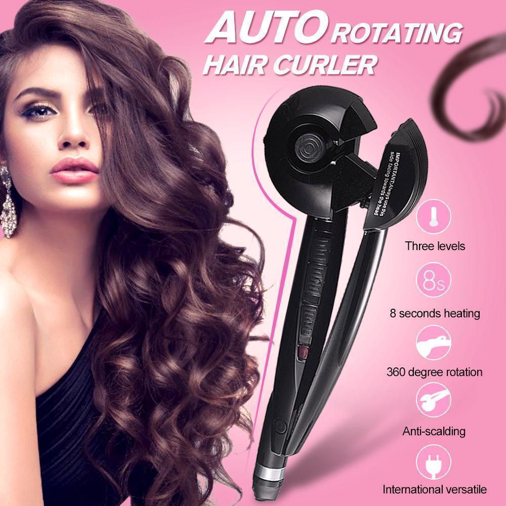 Angie Auto Rotating Hair Curler Shine, Volume, Ceramic