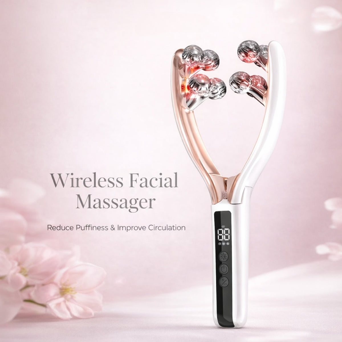 Aicelyn EMS Light Therapy Face Massager Puffiness Jawline Lift