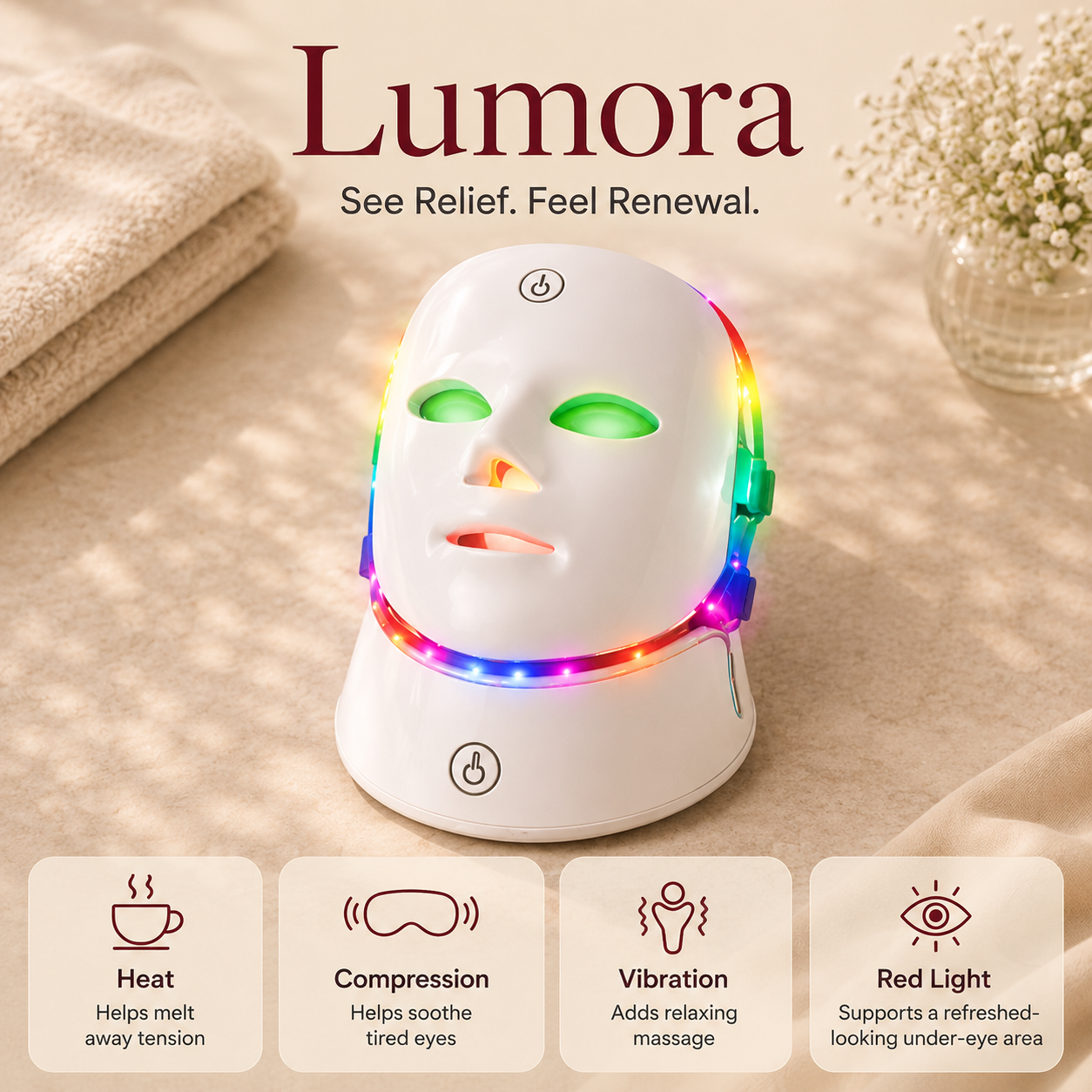 Elara LED Face & Neck Mask