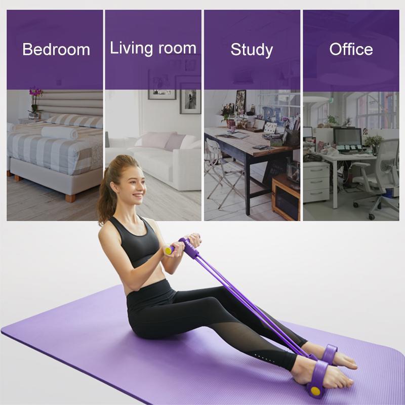 Rhana Resistance Tension Rope Tone, Stretch, Home Fitness