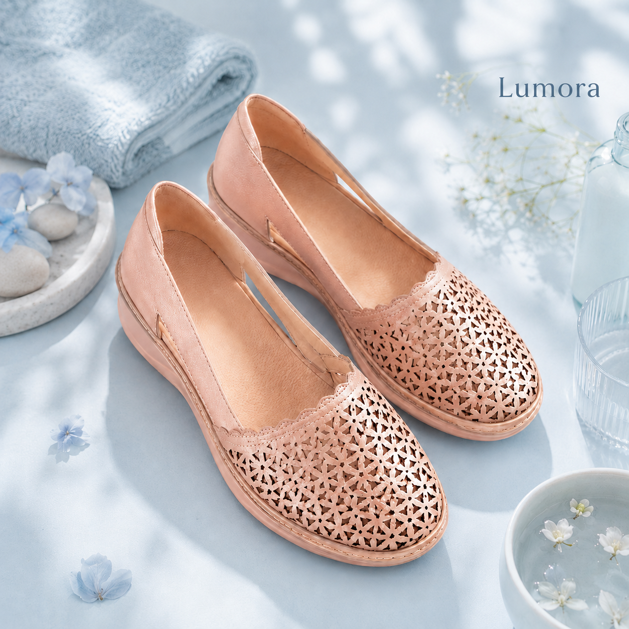Gelileah Bunion Flats Wide Toe Comfort, Soft Support, PU
