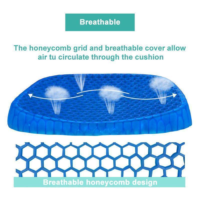 Karylle Jelly Seat Cushion Cool Comfort, Pressure Relief, Honeycomb