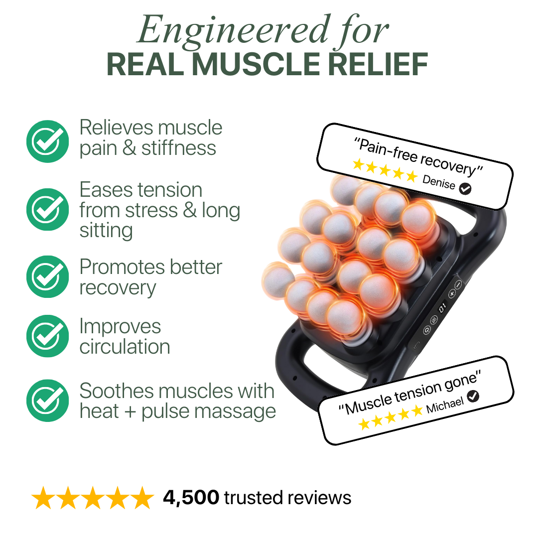 Carmina PulseOne Heated Neck Massager Gentle Relief Daily Comfort