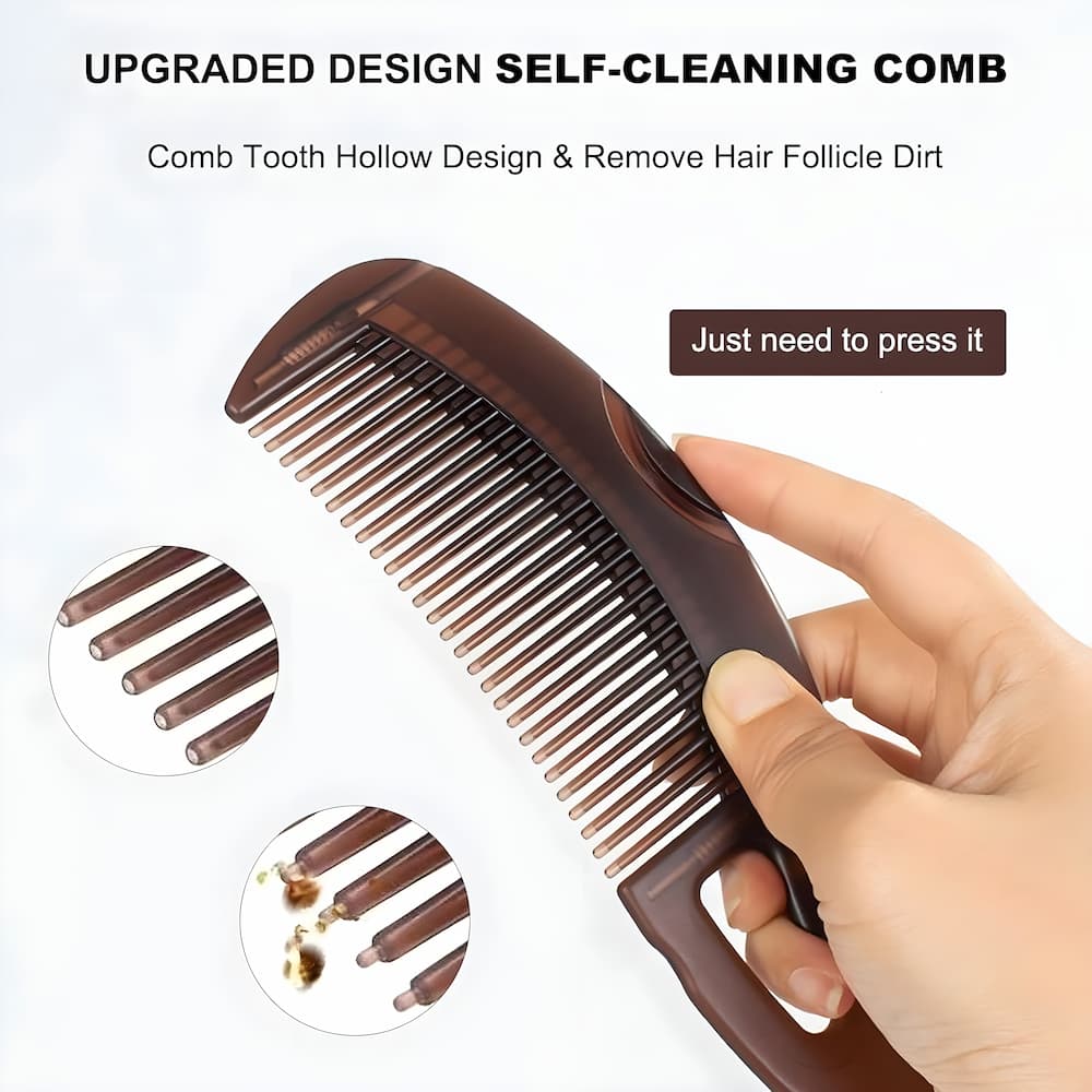 Nicole Scalp Flake Removal Comb Clean Roots, Massage, Easy Release
