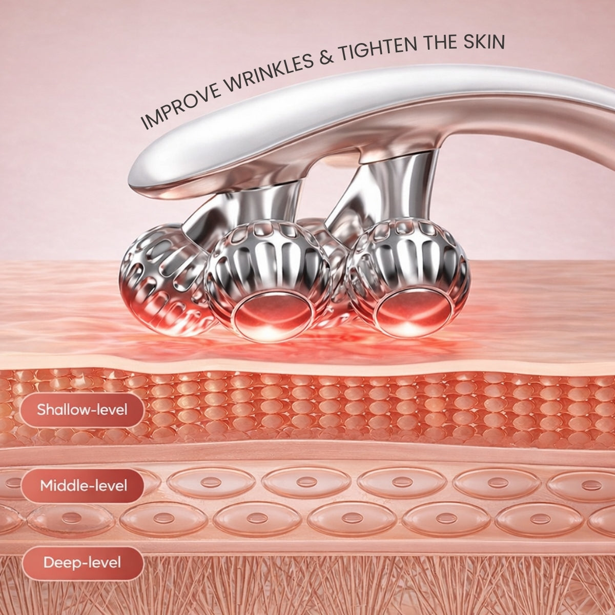 Aicelyn EMS Light Therapy Face Massager Puffiness Jawline Lift