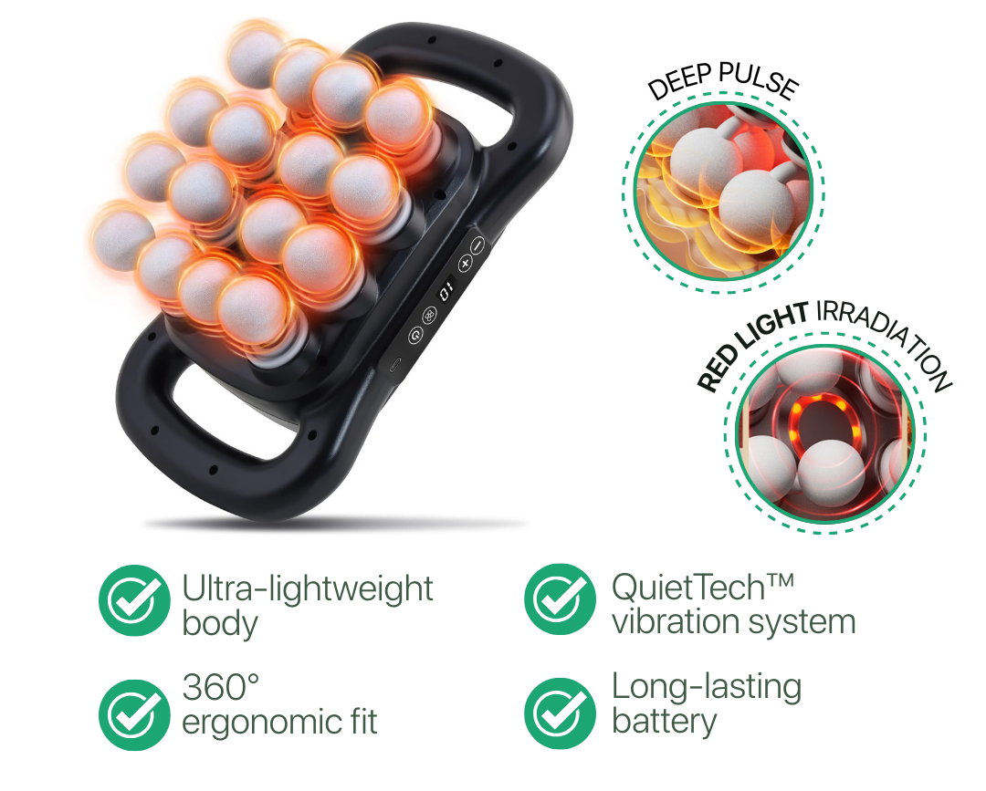 Carmina PulseOne Heated Neck Massager Gentle Relief Daily Comfort