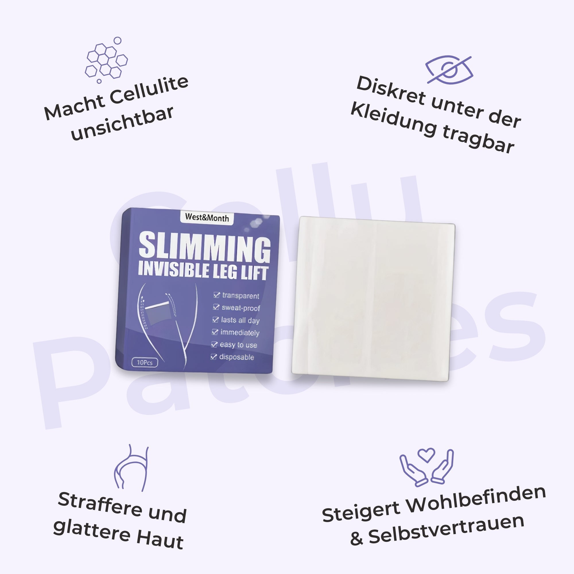 Alaya Thigh Firming Patches Smooth, Tone, Easy Wear