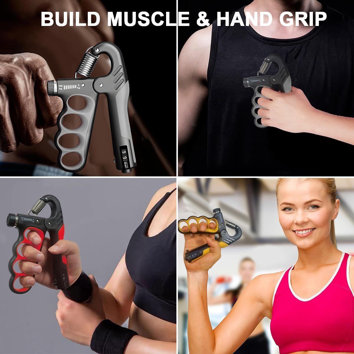 Shyrelle Grip Strength Trainer Strong Forearms Rep Counter