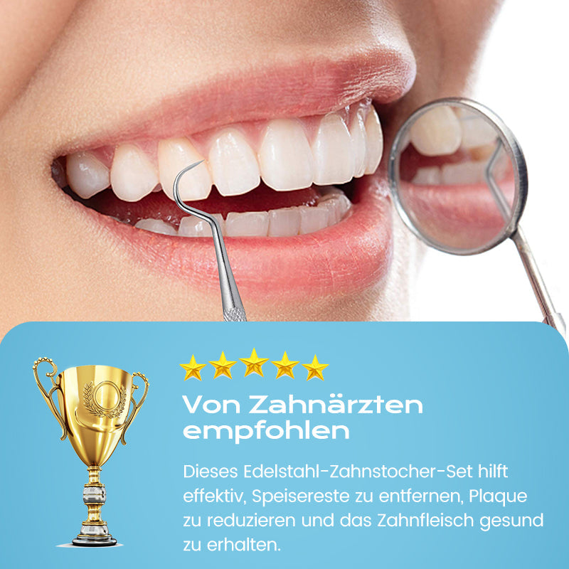 Barbara Reusable Dental Picks Fresh Smile, Travel Case, Floss