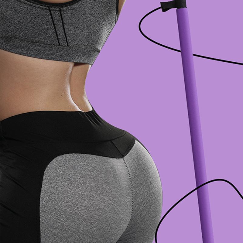 Mizzy Pilates Bar Kit Full Body Tone Sculpt Portable Design