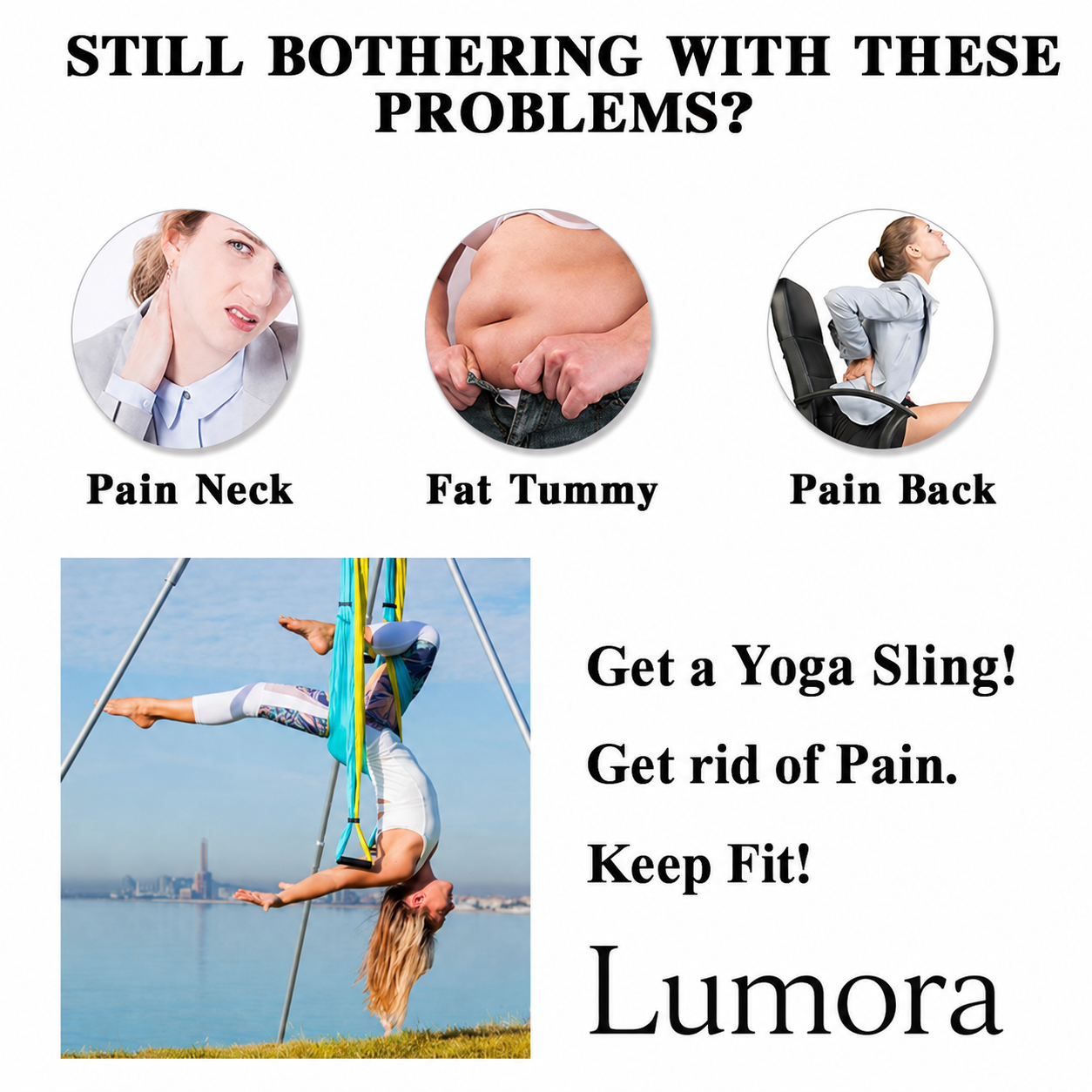 Amaya Yoga Sling Core Strength Relief Support Adjustable