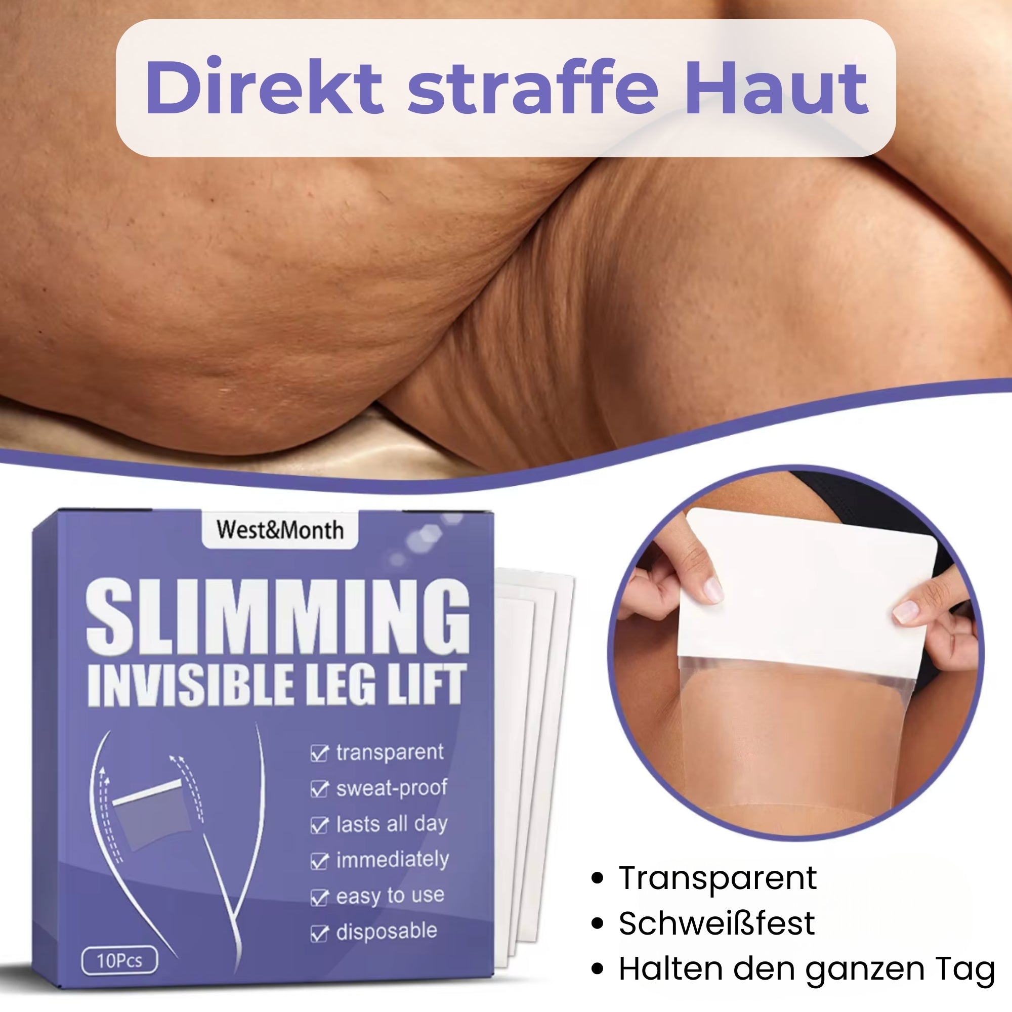 Alaya Thigh Firming Patches Smooth, Tone, Easy Wear