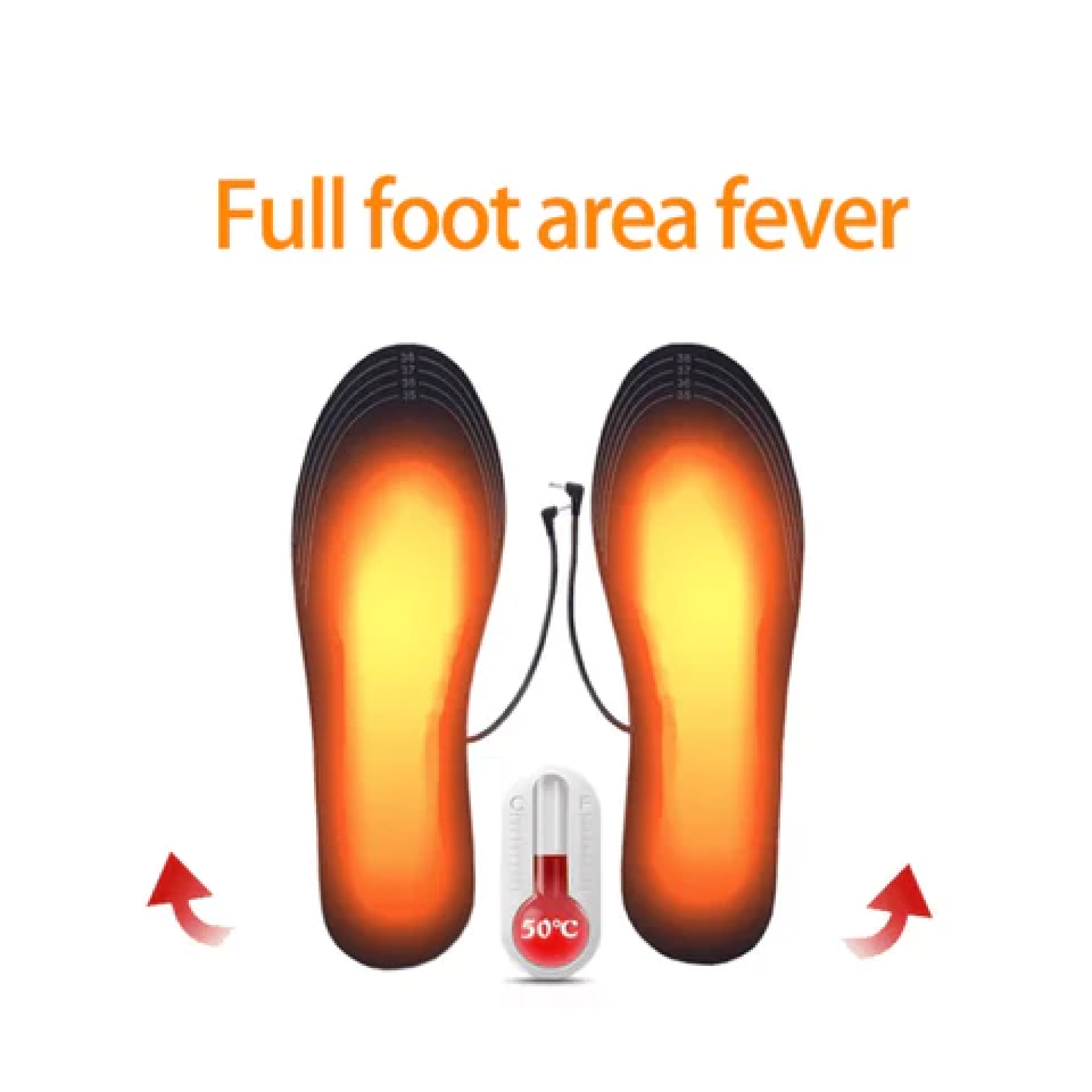 Annaliza Heated Insoles Warm Feet Daily Comfort Rechargeable