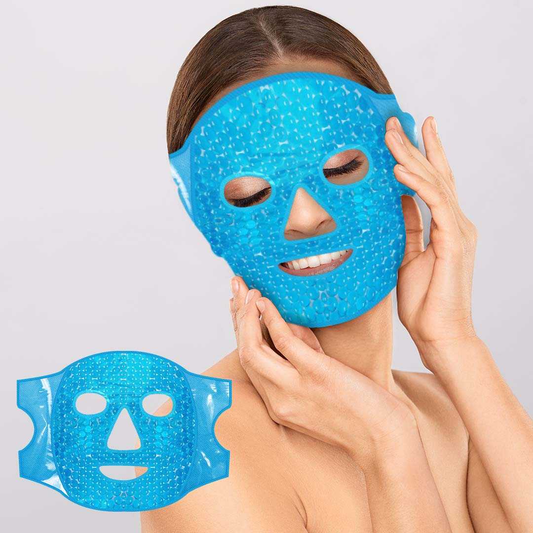 Jannet Gel Bead Face Mask Cooling, Depuffing, Reusable